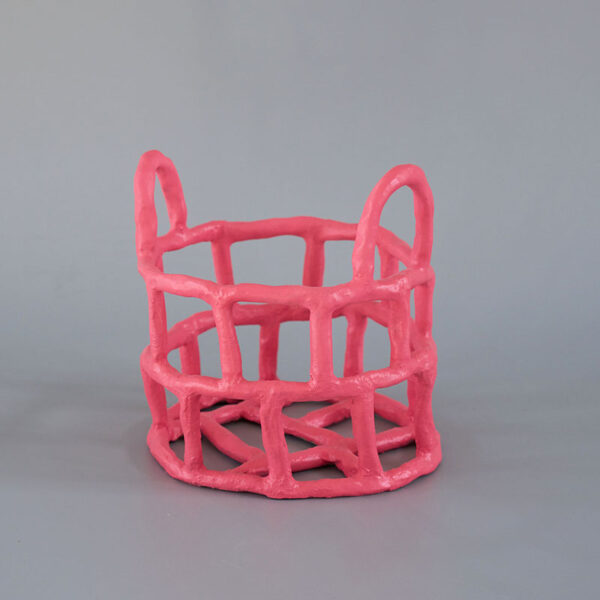 Ceramic basket - Pink
