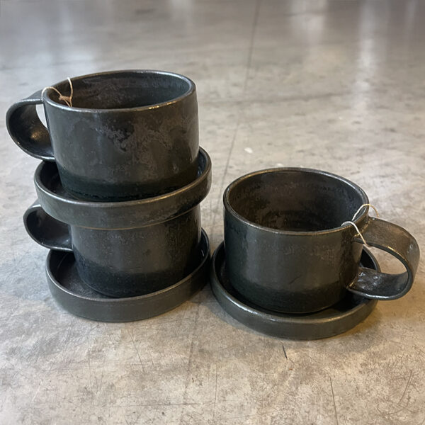 Coffee cup with a plate