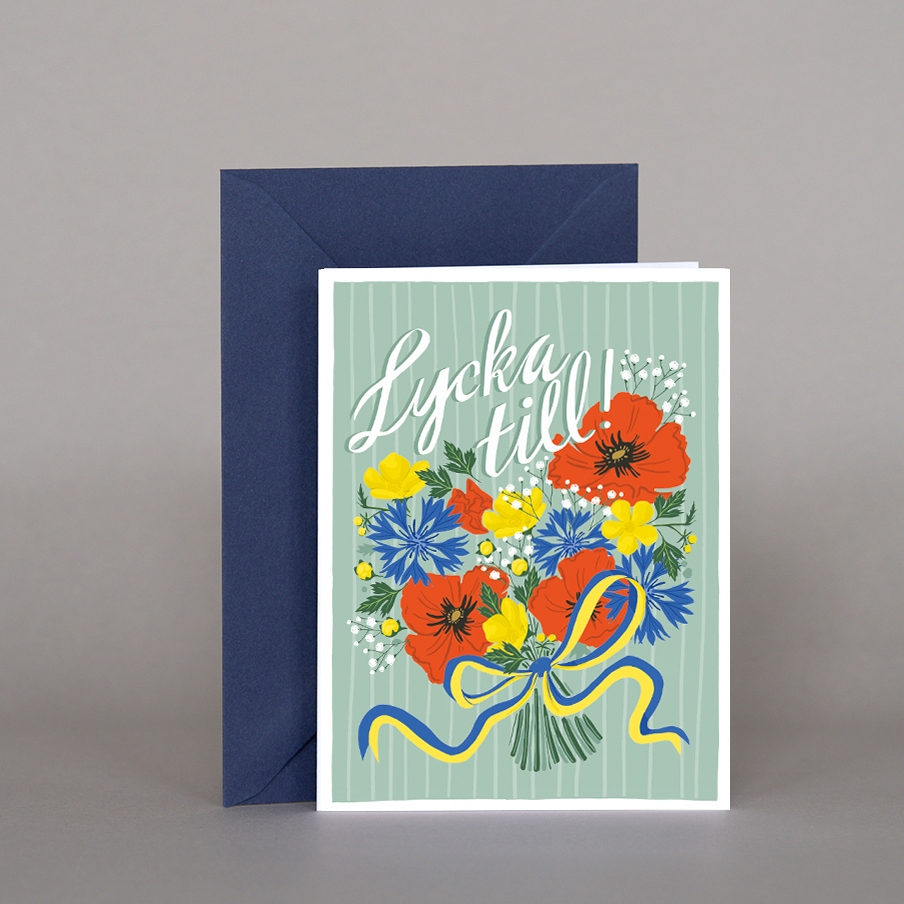 Card "Lycka till"