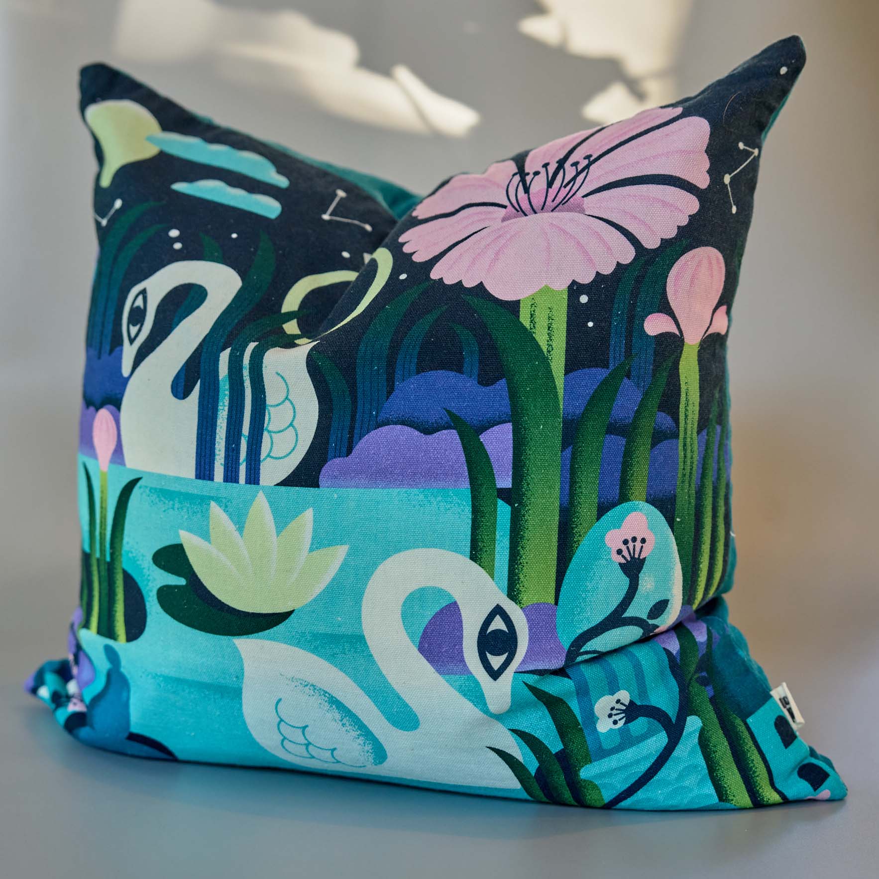 Cushion Cover "The Swans" - Image 2