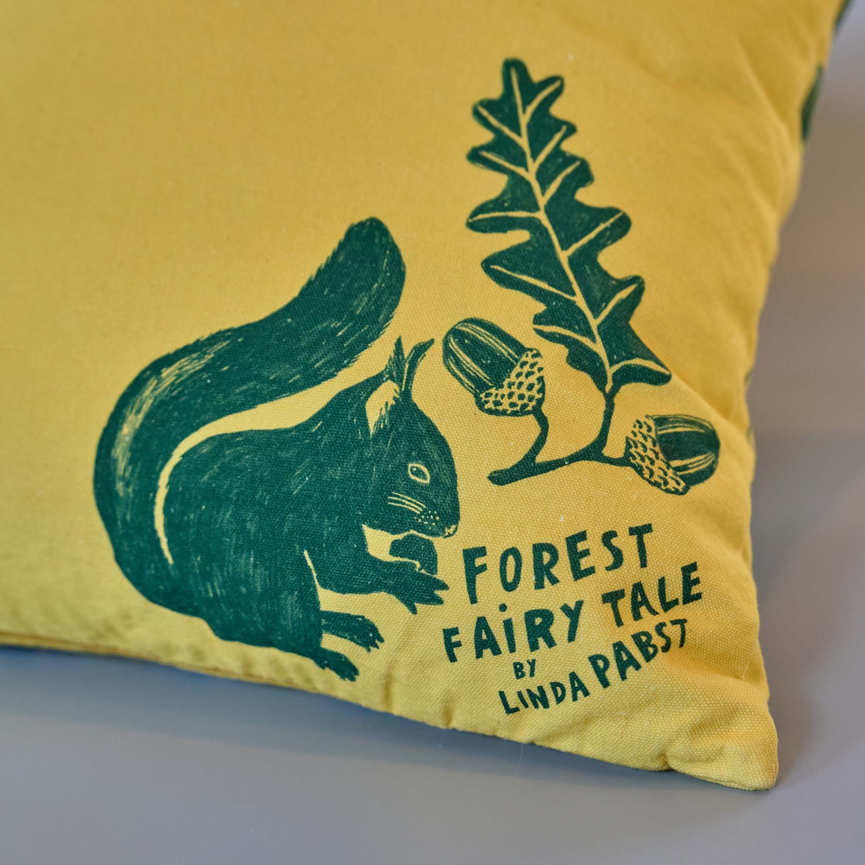 Cushion Cover 'Fairy tale' Yellow - Image 3